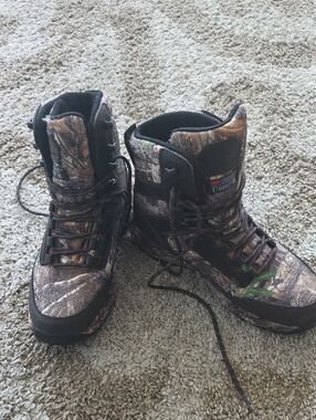 Ozark Trail Brown Camouflage Men's Rain & Snow Boots